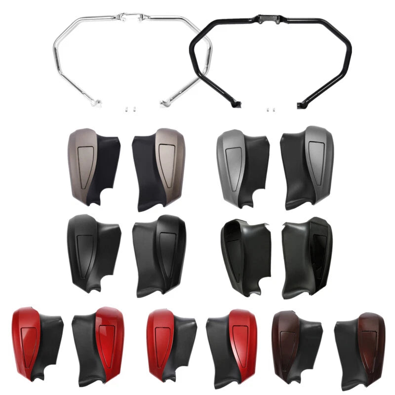 Engine Guard Crash Bar Lower Fairing Fit For Indian Chieftain Roadmaster 14-2021