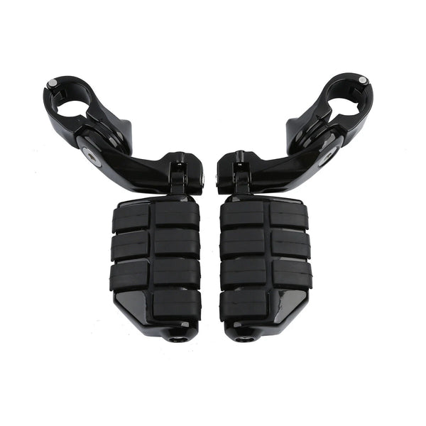 1.25" 32mm Adjustable 1-1/4'' Short Foot Peg Footrest Mount Clamps Engine Guards