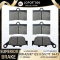 LOPOR Motorcycle Brake Pads Front&Rear For AJS 125 R7 125 ⑼ Sport 2014-2015