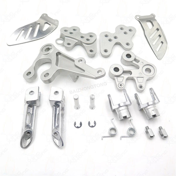 Front Driver Foot Peg Bracket Silver Fit for Suzuki GSXR1000 2005 2006 2007 2008
