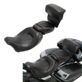 Low Profile Driver Passenger Seat + Backrest Fit For Harley Touring 2014-2023