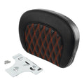Orange Stitches Passenger Backrest Pad Fit For Harley Touring Road Street Glide