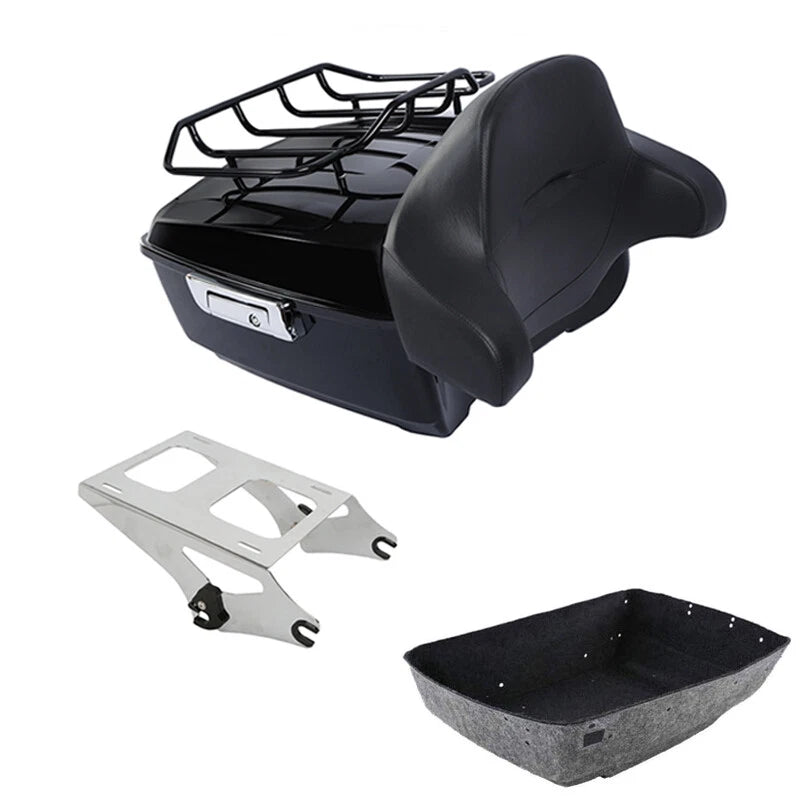 King Trunk Backrest Pad Mounting Rack Fit For Harley Touring 2014-2026 2025 2024