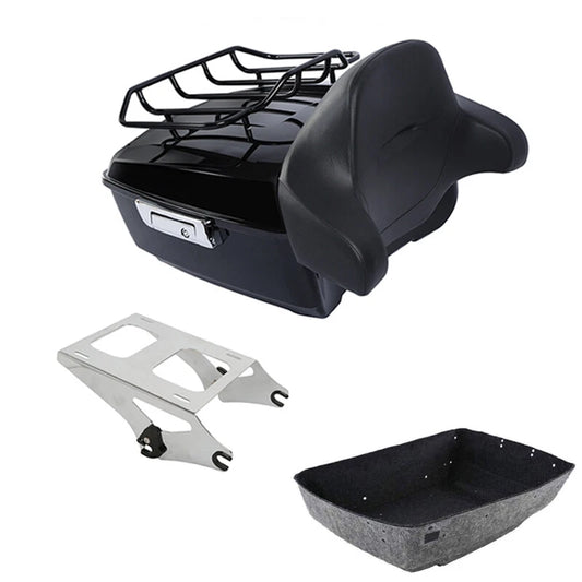 King Trunk Backrest Pad Mounting Rack Fit For Harley Touring 2014-2026 2025 2024