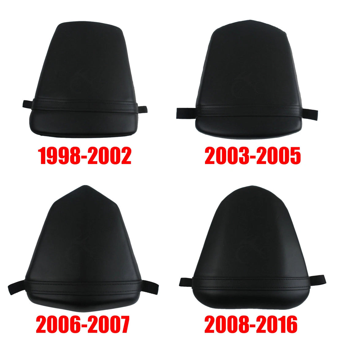 Black Rear Passenger Pillion Seat Fit For Yamaha YZF R6 YZFR6 03-05 06-07 08-16