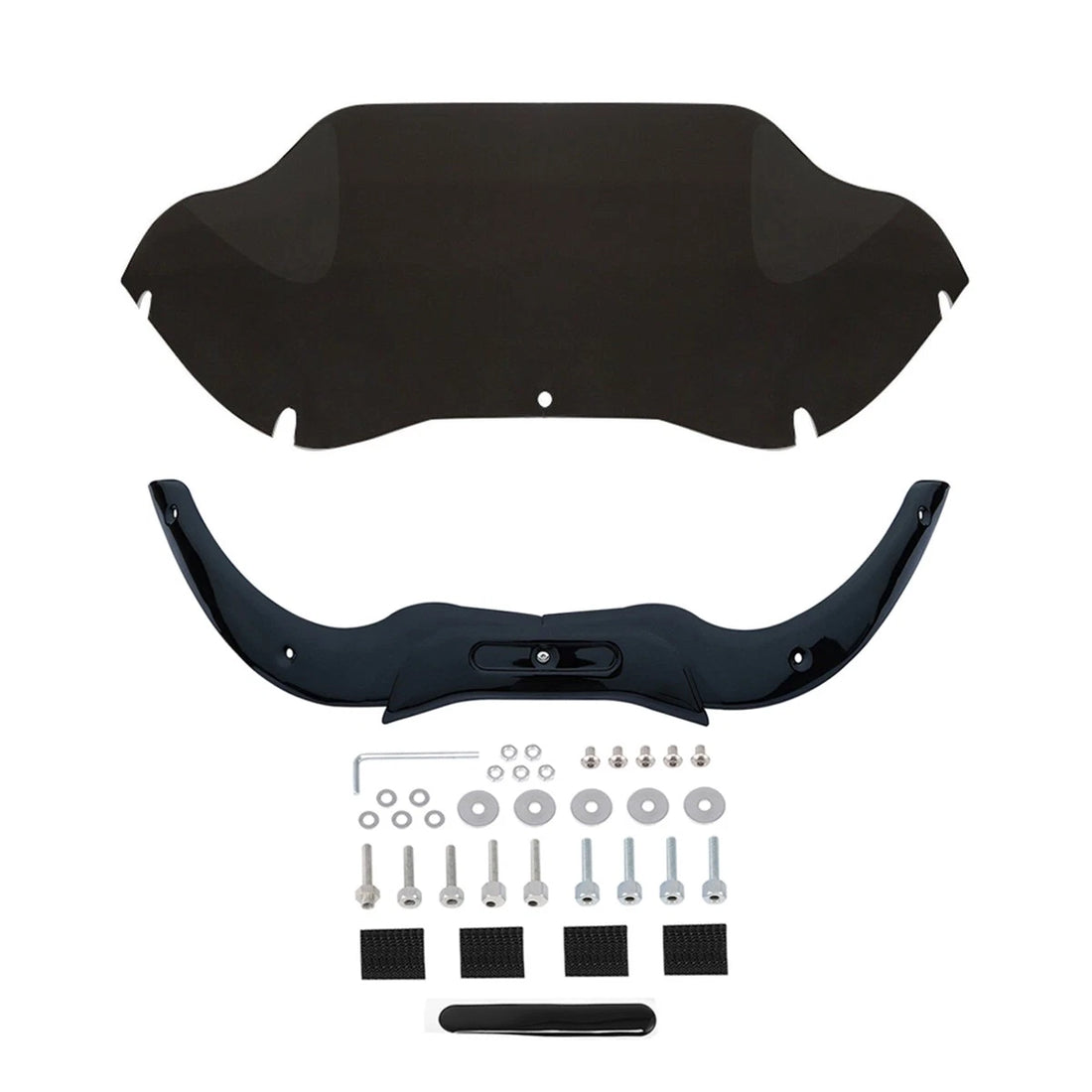 9.5'' Windshield Windscreen Black Trims Fit For Harley Road Glide Fltr 2004-2013