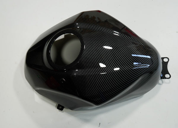 Carbon Fiber Fuel Gas Tank Cover Fairing For 2018-2023 Kawasaki Ninja 400 EX400
