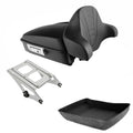 Matte Chopped Trunk Pad Mount Rack Fit For Harley Touring Street Glide 2014-2026