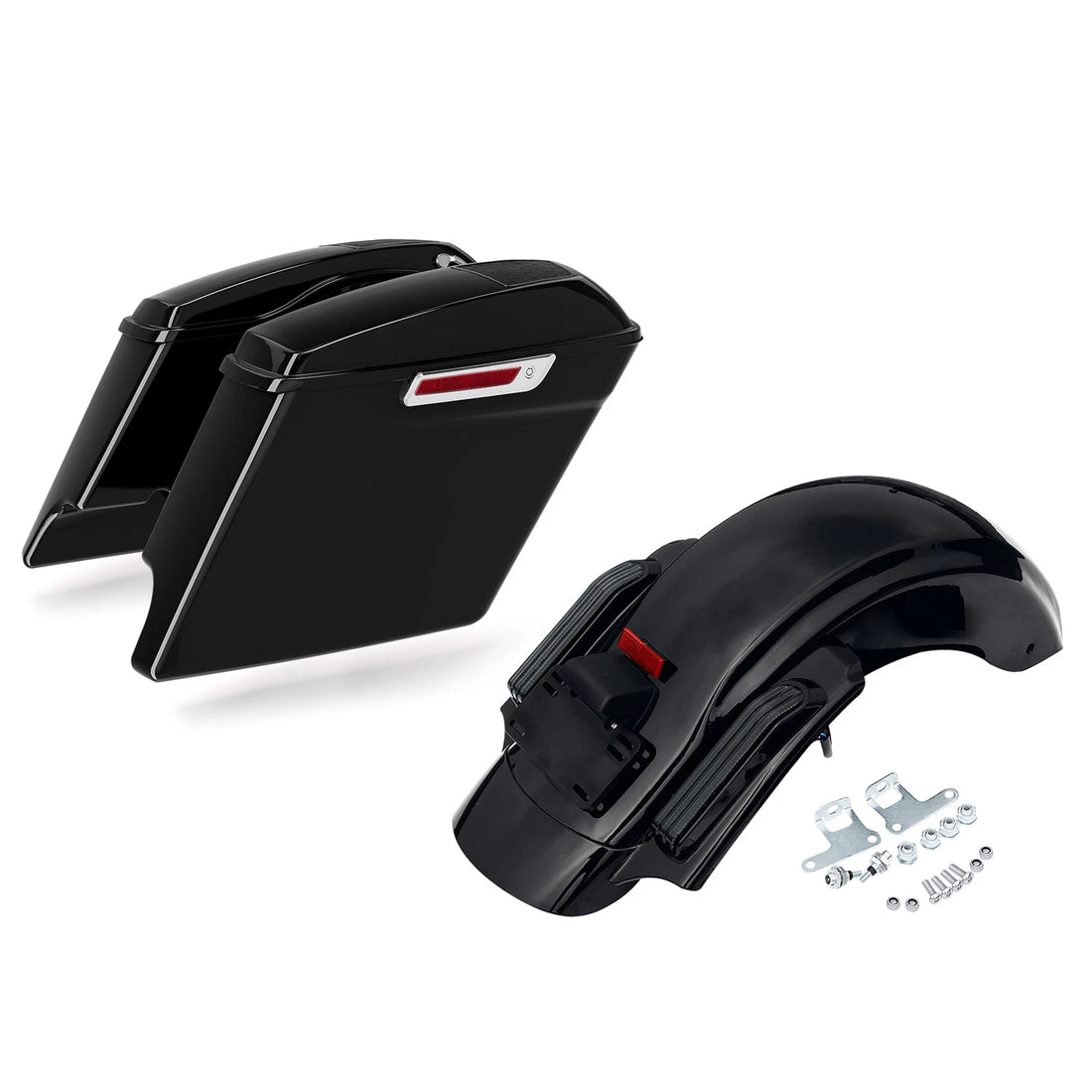 5'' Stretched Saddlebag 6x9 Speaker Lid Rear Fender Fit For Harley Touring 14-24