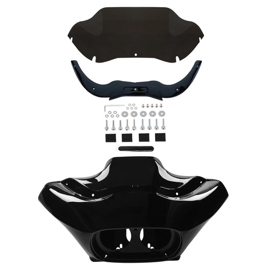 Inner & Outer Fairings Windshield & Trim Fit For Harley Road Glide 1998-13 Black