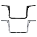 Chrome/Black 12" Ape Hanger 1 1/4" Handlebar Fit For Harley Street Glide 1982-24