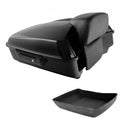 Black Chopped Trunk Pad Backrest Fit For Harley Touring 2009-2013