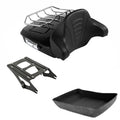 Chopped Trunk Backrest Mount Rack Fit For Harley Touring Electra Glide 2014-2026
