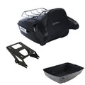 King Trunk Backrest Pad Mounting Rack Fit For Harley Touring Electra Glide 14-26