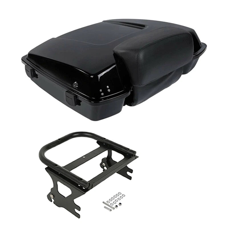5.5" Tour Trunk Backrest Mount Rack Fit For Harley Davidson Touring 1997-08