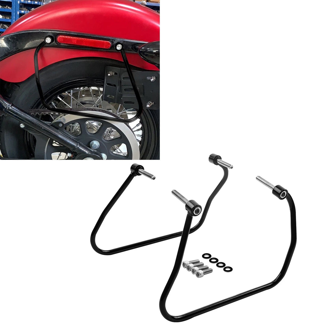 Saddlebag Support Bracket Fit For Harley Softail Slim Standard Street Bob 18-25