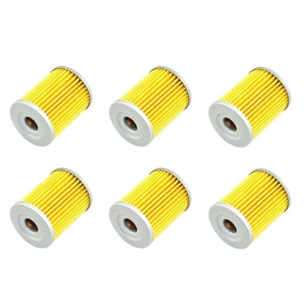 6 pcs Oil Filter For Suzuki DR200 RV125 Kawasaki KH125 KLX125 Yamaha YP400 CP250