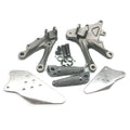 Silver Driver Front Foot Peg Bracket Fit for Kawasaki Ninja ZX10R 2006-2009 2010