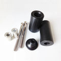New Kawasaki Ninja ZX6R/ZX6RR Frame Crash Falling Protector Fit 2003-2004 Black