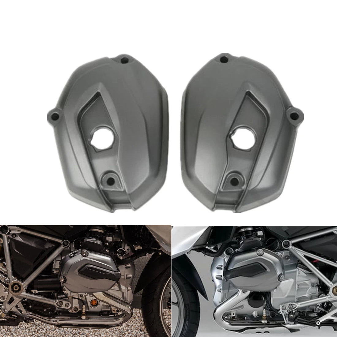 Pair Cylinder Head Valve Cover Case Fit For BMW R1200GS K50 K51 Adv WC 2012-2018