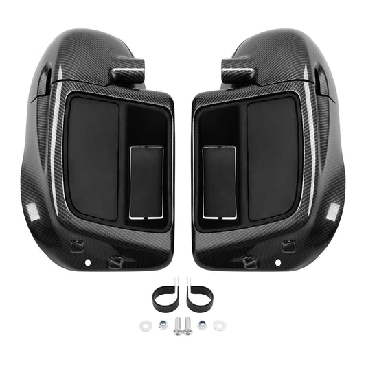 Carbon Fiber Lower Vented Fairing Glove Box Fit For Harley Touring Models 14-24