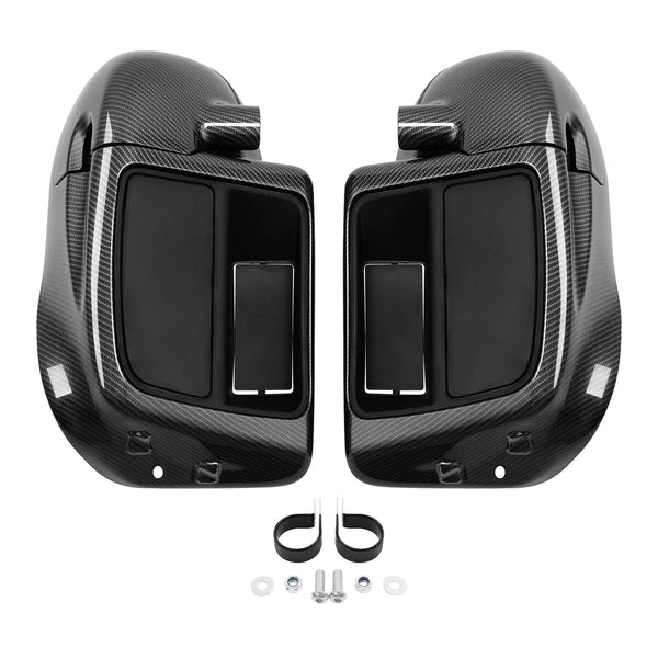 Carbon Fiber Lower Vented Fairing Glove Box Fit For Harley Touring Models 14-24
