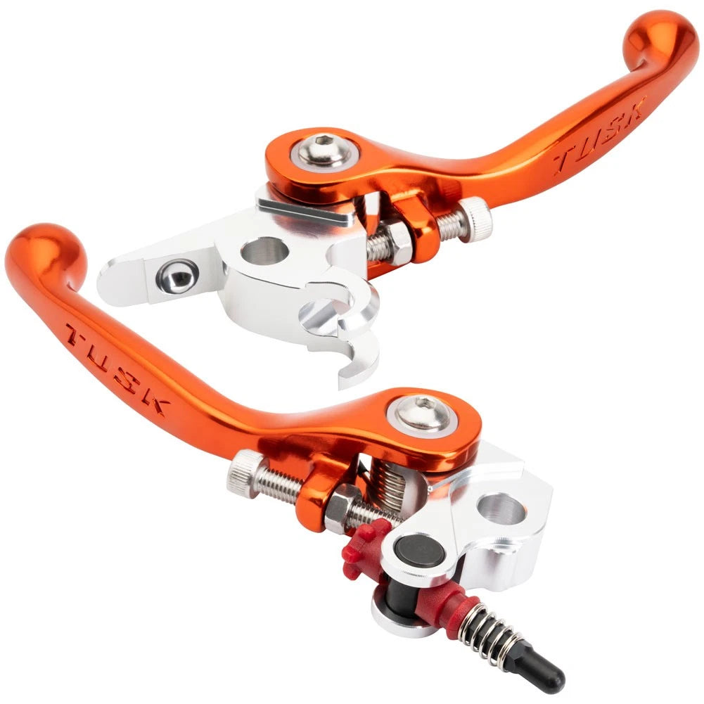 Tusk 2187460045 Axis Folding Lever Set Short Orange