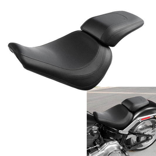 Black Driver Passenger Seat Fit For Harley Fat Boy Flfb Flfbs 2018-2025