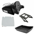 Matte Chopped Trunk Pad Rack Mount Plate Fit For Harley Touring Road King 14-26