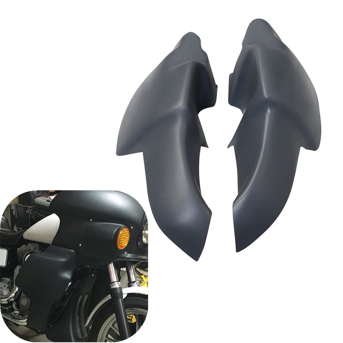 Unpainted Lowers Leg Fairings Fit For Harley Low Rider Street Bob Fiberglass