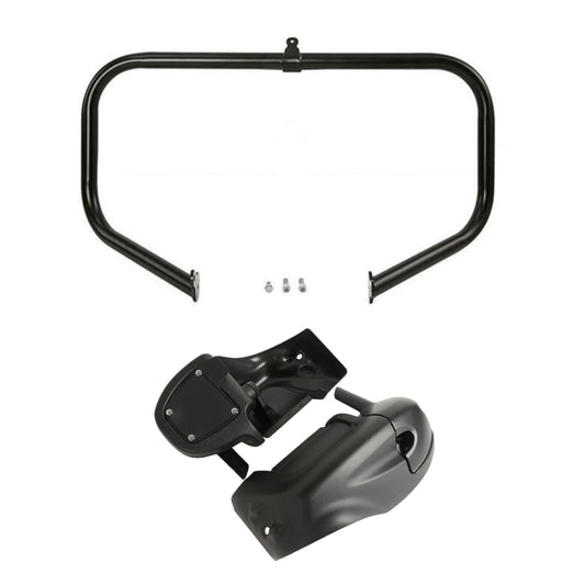 Matte Lower Vented Fairing Engine Crash Bar Fit For Harley Street Glide 09-13 12