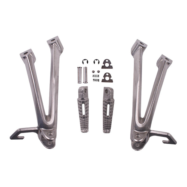 Passenger Footpegs Footrests Bracket Fit For Suzuki GSXR600 GSXR750 2006-2007 07
