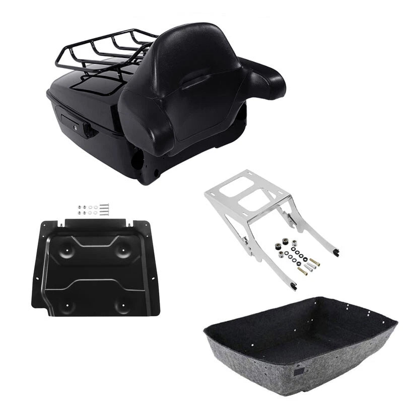 King Trunk Backrest Rack Mount Plate Fit For Harley Heritage Classic FLHC 18-Up