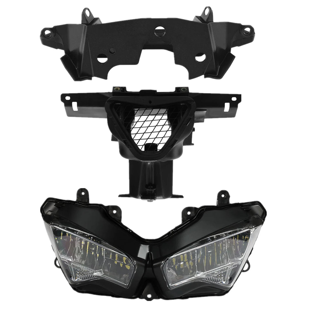 Headlight & Ram Air Duct Fairing Stay Bracket Fit For Kawasaki Ninja ZX6R 19-23