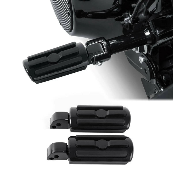 Black Foot Pegs Footrest Fit For Harley Softail Street Fat Bob Low Rider 18-25
