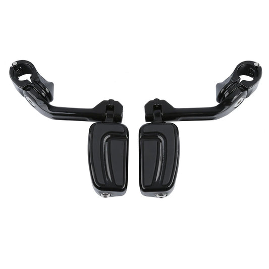 Long Angled Adjustable Highway Peg Mount And Foot Pegs Fit For Harley Touring