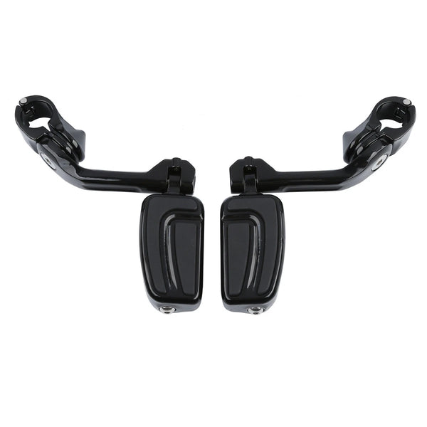 Long Angled Adjustable Highway Peg Mount And Foot Pegs Fit For Harley Touring
