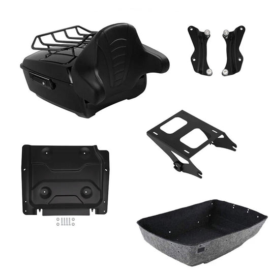 King Trunk Backrest Mount Plate Docking Fit For Harley Touring Road Glide 14-26