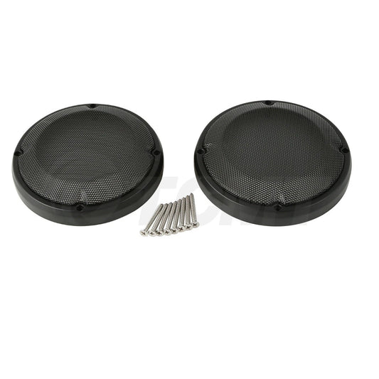 6.5" Saddlebag Lid Speaker Grills Cover Fit For Harley Road Electra Glide 83-23