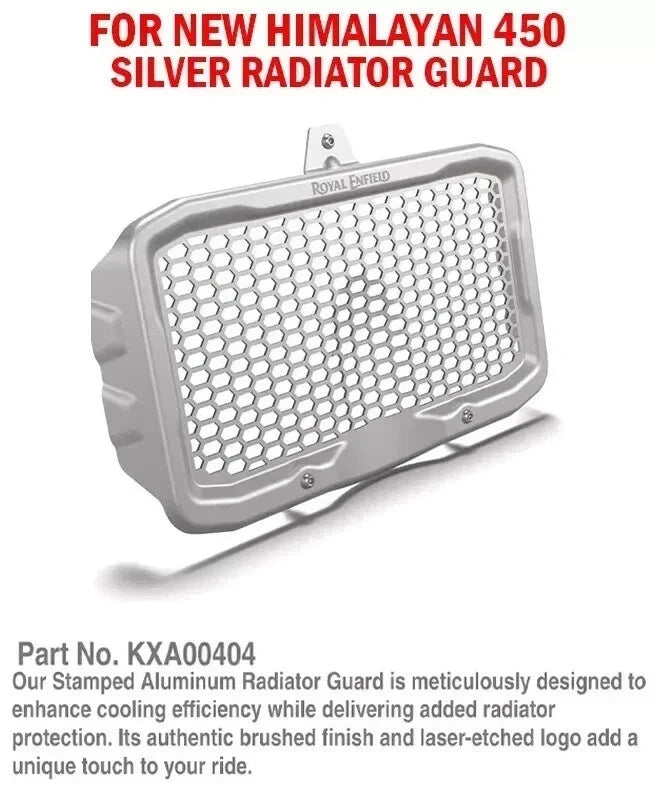 Fit For Royal Enfield "Radiator Guard Silver" For New Himalayan 450