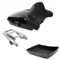 Chopped Trunk Backrest Mount Rack Fit For Harley Touring Street Glide 2009-2013