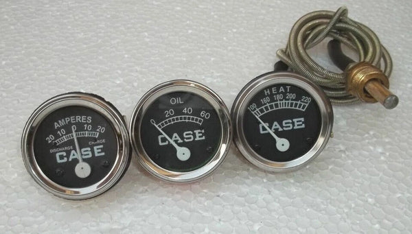 for Case Tractors D,DI,DO,L,LA,LAI,RC,S,SC,SI,SO,400,600Temp Oil Amp Gauge Set@v