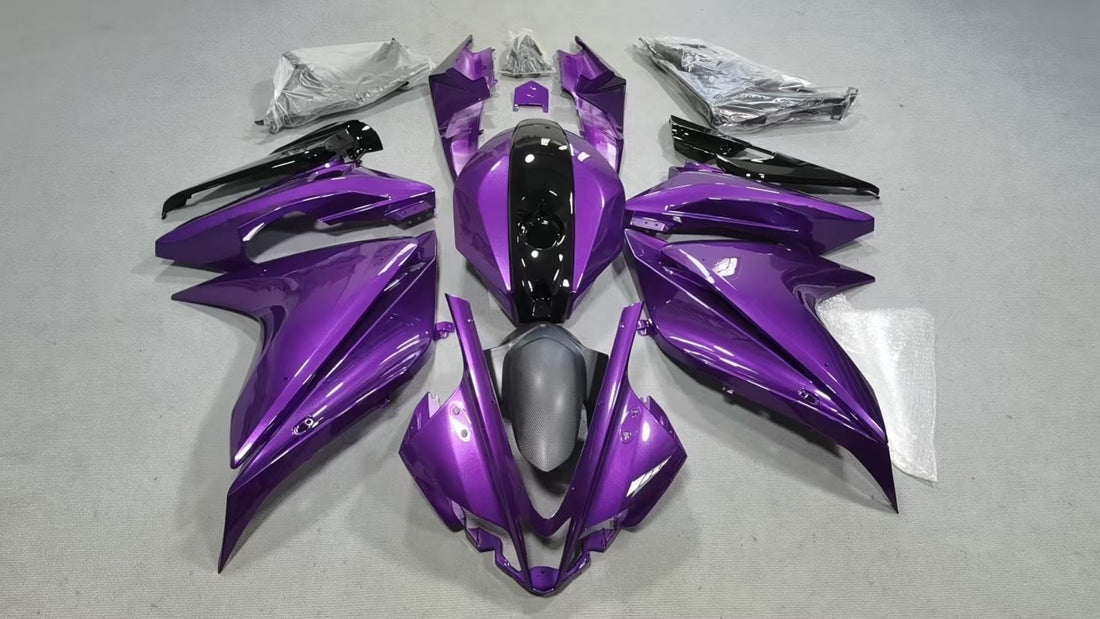Glossy Purple Black Fairings Kit +Bolts For Yamaha Yzf R125 2008-2013, 2014-2018