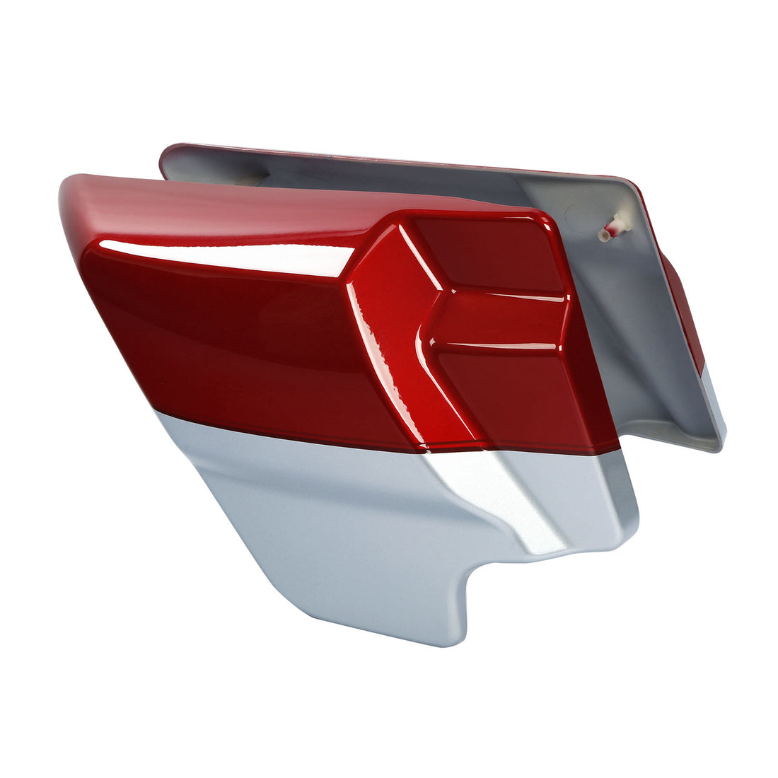 Side Covers Panel Fit For Harley Street Glide 09-24 Wicked Red/Barracuda Silver