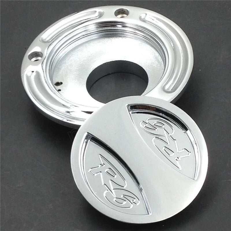 Fit for Yamaha Yzf R6 1999-2019 Yzf R6S 2001-2009 Silver Keyless Fuel Tank Caps