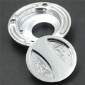 Fit for Yamaha Yzf R6 1999-2019 Yzf R6S 2001-2009 Silver Keyless Fuel Tank Caps