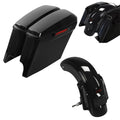 5" Hard Saddlebags Rear Fender Fit For Harley Touring Road King Glide 2009-2013