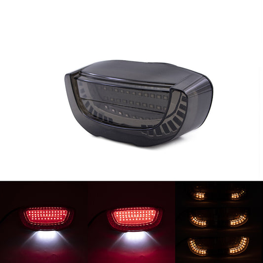 Smoke LED Tail Brake Flowing Water Turn Signal Light For Honda CBR250 1988-1999