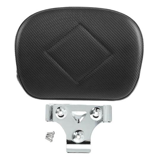 Black Rear Passenger Backrest Pad Fit For Harley Trouing Street Road King Glide