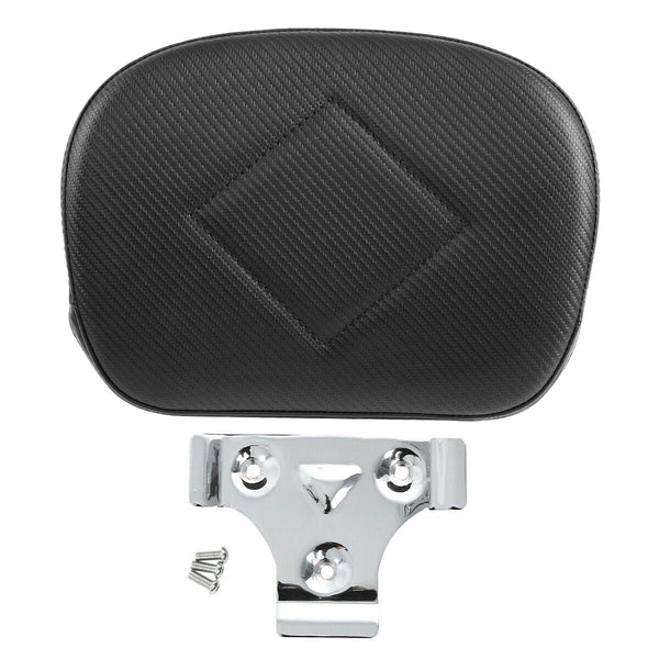 Black Rear Passenger Backrest Pad Fit For Harley Trouing Street Road King Glide